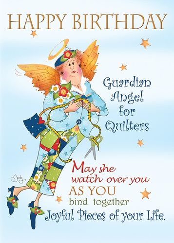 Geburtstagskarte "Guardian Angels for Quilters"