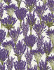 Serie"Fleur", Lavendelstoffe von Timeless Treasures, creme/lila