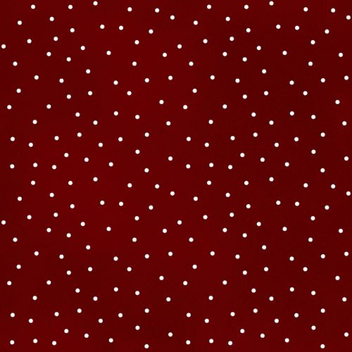 Red Scattered Dots, Punkte von Maywood, dunkles rostrot