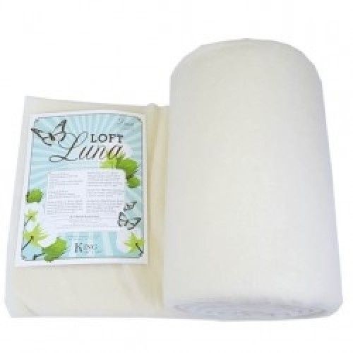 Luna Loft, Vlies Symply Cotton , 100 % Baumwolle, King 120" x 120", natur