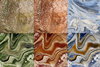 Serie "Fusion II" , marmorierte Muster, von Quilting Treasures