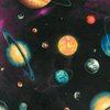 Space Wild Minky, Planeten von Robert Kaufman, Stoffbreite 150 cm